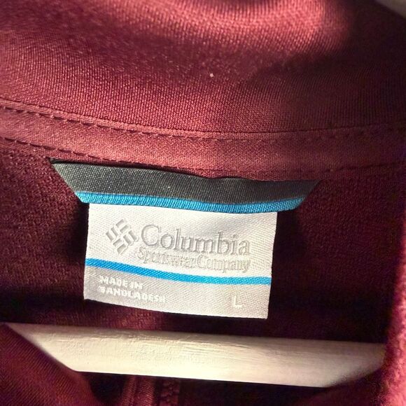 Columbia Womens Zip Up Fleece Jacket Burgundy Size Large - Picture 5 of 9